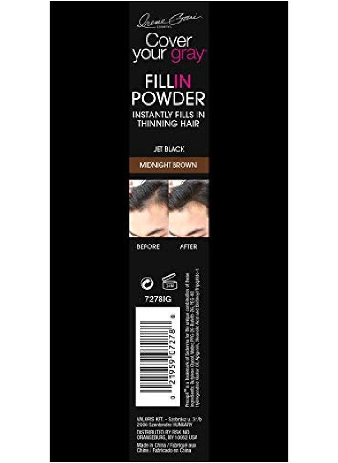 Cover Your Gray Fill In Powder Pro For Men Midnight Brown/Jet Black  - Image 3