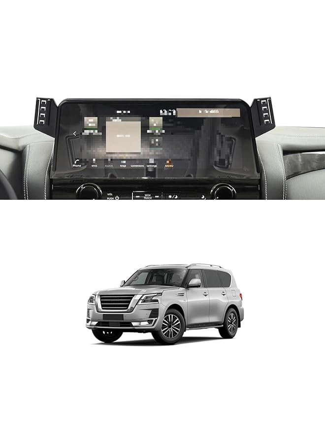 Car Mobile Phone Holder Bracket Compatible With Nissan Patrol 2023 2024 Navigation Stand Auto Accessories - Image 3