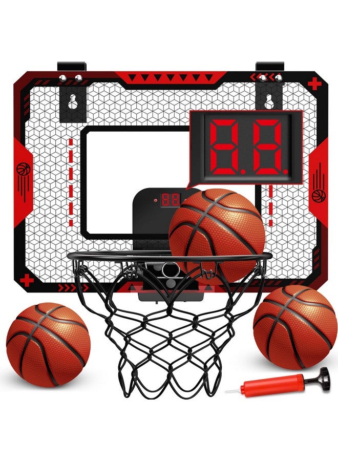 GMAOPHY Basketball Hoop Indoor for 5 6 7 8 9 10+ Year Old Boys Kids, Mini Basketball Hoop with Electronic Scoreboard Over The Door, Sport Toys Birthday Gift - Image 1