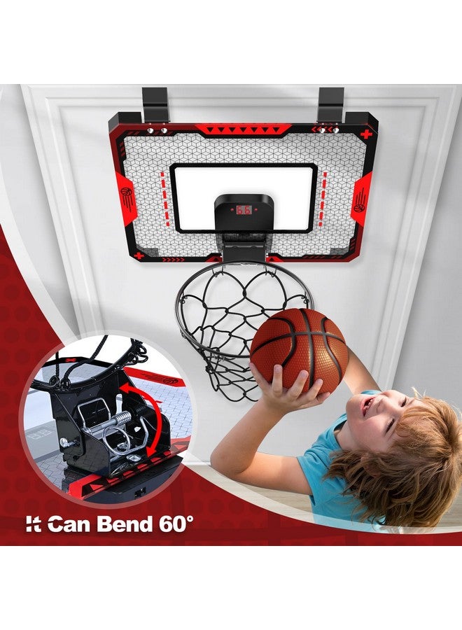 GMAOPHY Basketball Hoop Indoor for 5 6 7 8 9 10+ Year Old Boys Kids, Mini Basketball Hoop with Electronic Scoreboard Over The Door, Sport Toys Birthday Gift - Image 3