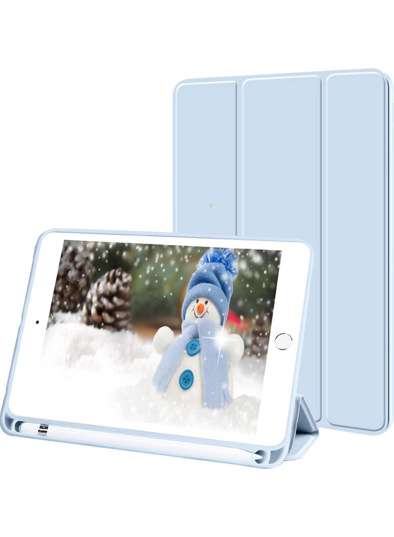 Case for iPad mini 5/4 7.9 Inch (2019/2015) with Pencil Holder,Shell Soft-Touch Tablet Stand Cover, Auto Wake/Sleep for iPad mini 4/5 7.9inch (2015/2019 Model A1538 A1550 A2133 A2124 A2125 A2126) - Image 1
