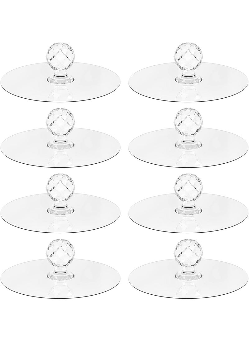 NOAHARK NOAHARK Sticky Drawer Knobs Pull Handles for Windows Wardrobe Cupboards Drawers Shoe Racks Perfectly Match Various Styles for Home and Furniture Decoration Pack of 8  - Image 1