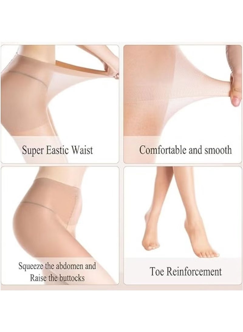 JOGAMS 4 Pairs Premium Silk Stockings Sheer Pantyhose for Women  - Image 4