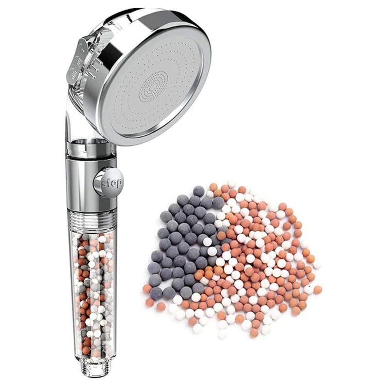 Handheld Shower Head: Lightweight ABS Material, 3 Spray Modes - Compact 240x80x20mm Size, Easy To Install for Bathroom Shower Fixtures - Image 1