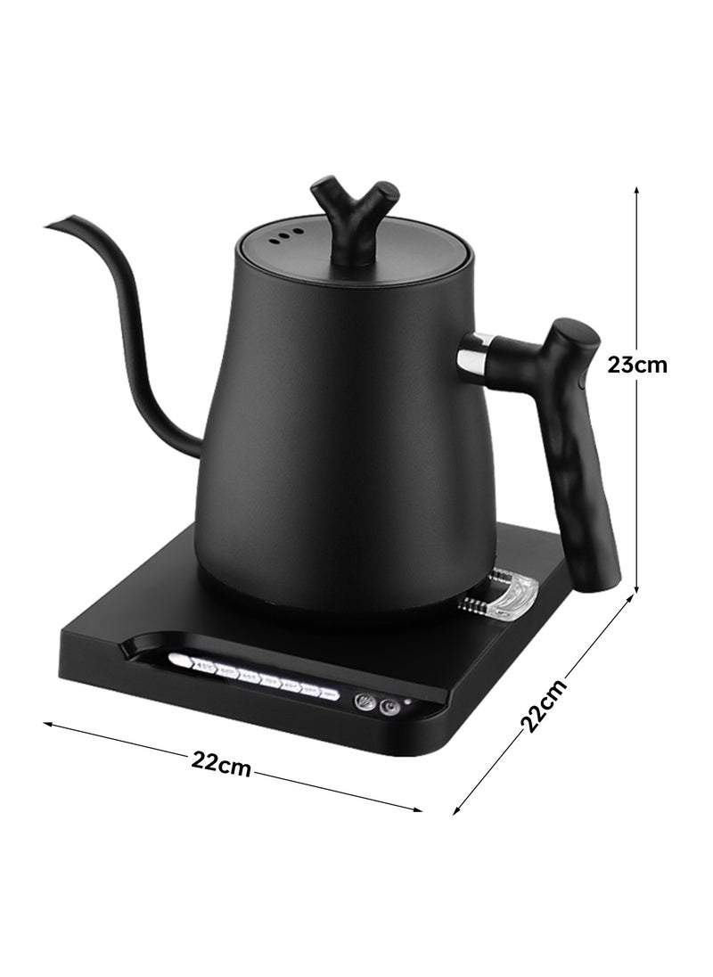 Perfin - Electric Gooseneck Kettle 1L 1000W Water Kettle for Pour-over Coffee & Tea, 304 Stainless Steel Coffee and Tea Pot, Constant Temperature Coffee Kettle - Image 1