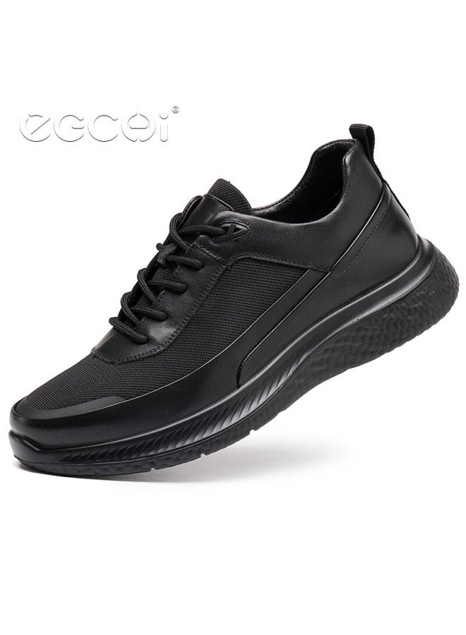 Egchi Men's Shoes, Men's Sneakers, Summer Outdoor Mesh Breathable Walking Shoes, Casual Shoes For Men, X170210, Black, Size 42 - Image 3