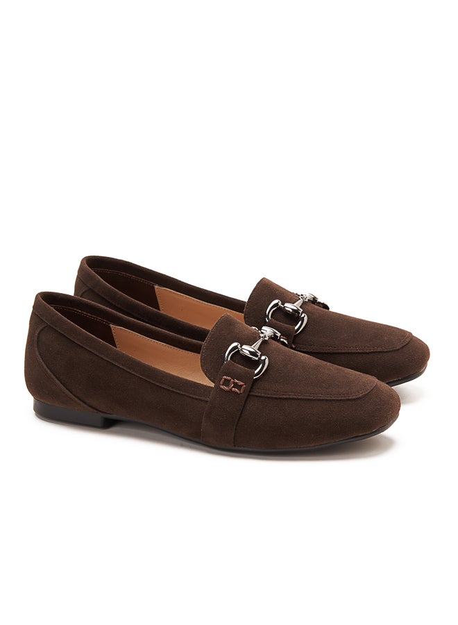 Horsebit Suede Loafers