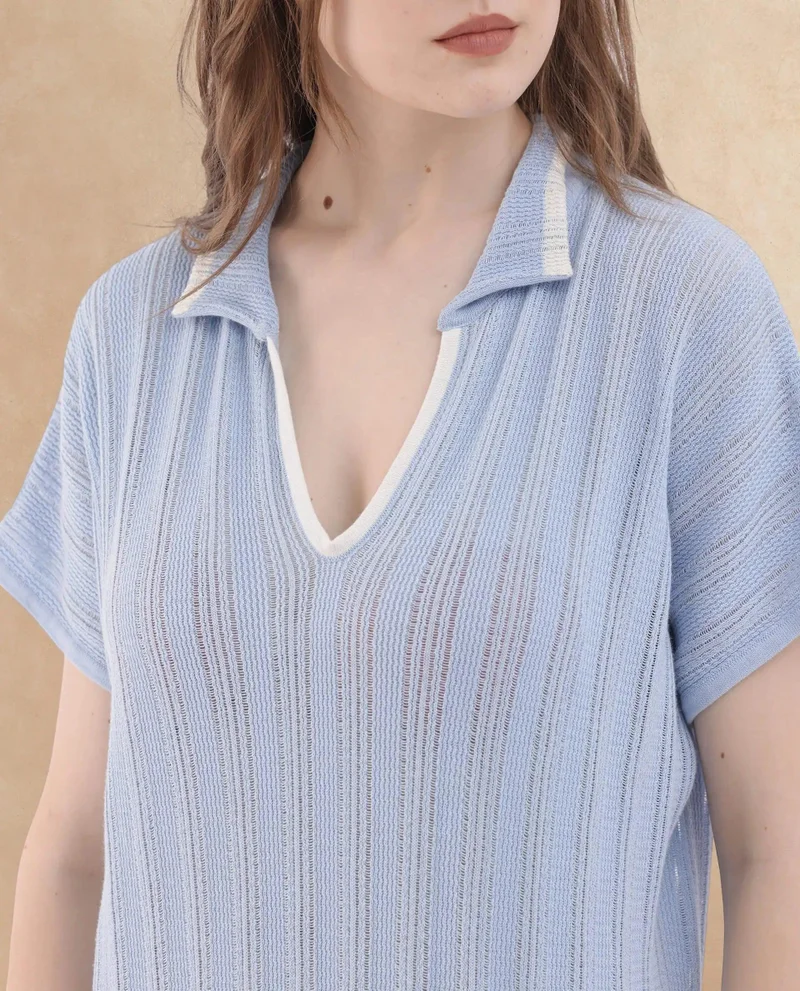 ريريزم Women's Tonal Striped Resort Knit Dress