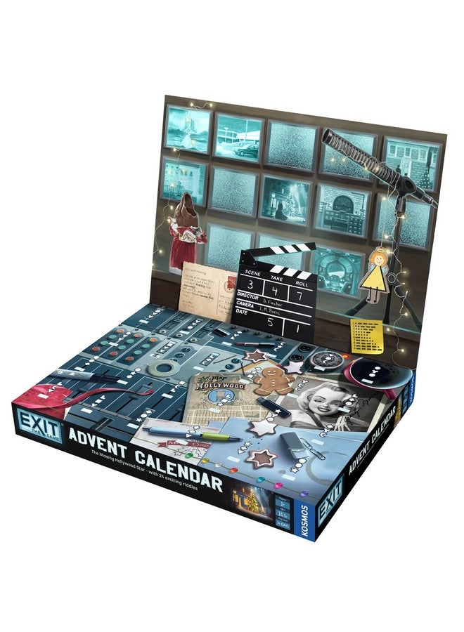 Thames & Kosmos EXIT: اللعبة - تقويم عيد الميلاد - النجم الهوليوودي المفقود | عيد الميلاد | تقويم | قدوم | لعبة غموض | نشاط عائلي | للأعمار 10 وما فوق - Image 2