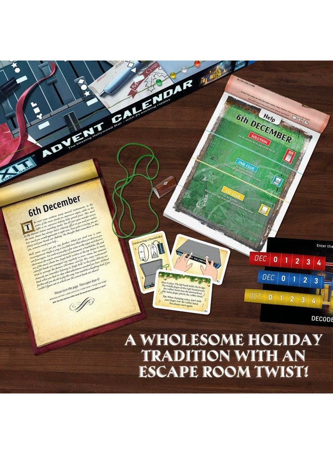 Thames & Kosmos EXIT: اللعبة - تقويم عيد الميلاد - النجم الهوليوودي المفقود | عيد الميلاد | تقويم | قدوم | لعبة غموض | نشاط عائلي | للأعمار 10 وما فوق - Image 5