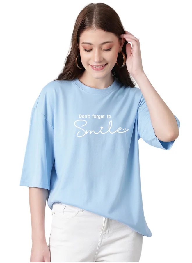 Kotty Slogan Print Short Sleeve Oversized T-Shirt