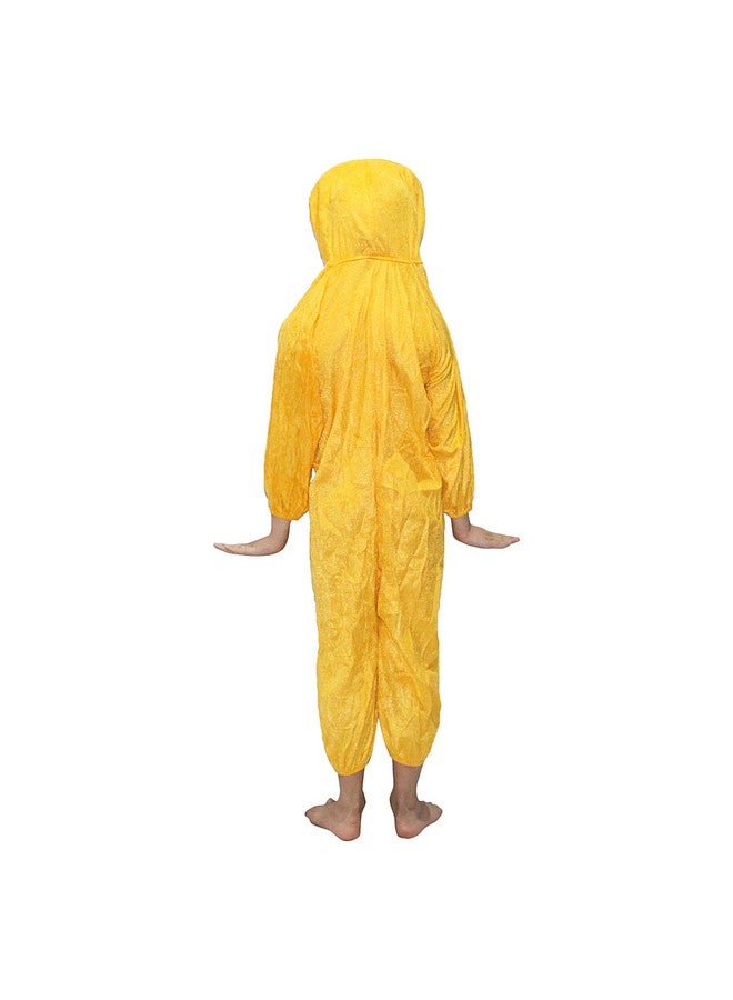Kaku Fancy Dresses Fleece Duckling Bird Costume For Kids - Yellow, 3-4 Years | Animal Fancy Dress For Boys & Girls - Image 4