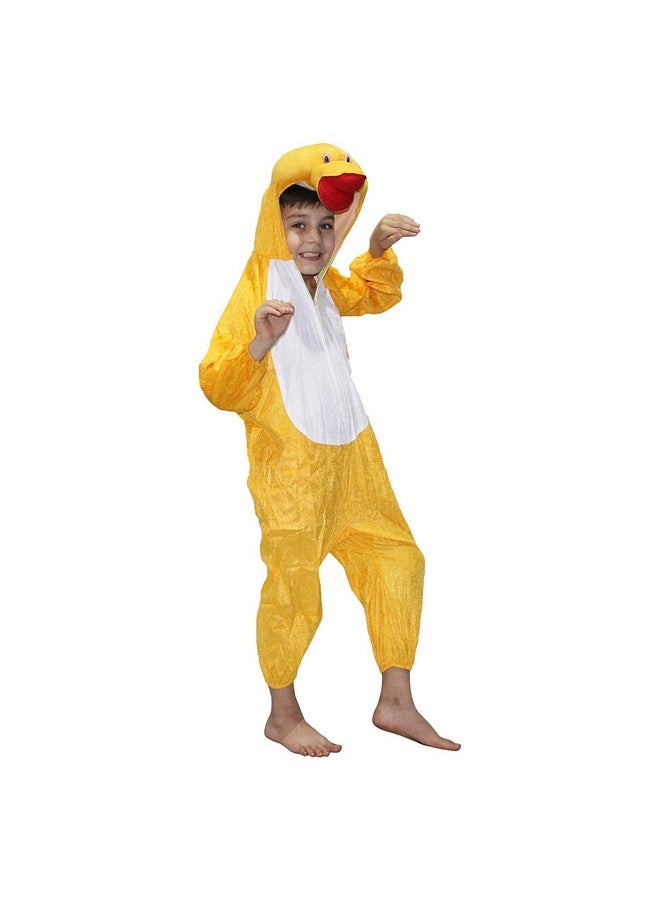Kaku Fancy Dresses Fleece Duckling Bird Costume For Kids - Yellow, 3-4 Years | Animal Fancy Dress For Boys & Girls - Image 3