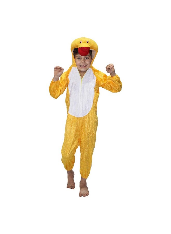 Kaku Fancy Dresses Fleece Duckling Bird Costume For Kids - Yellow, 3-4 Years | Animal Fancy Dress For Boys & Girls - Image 2