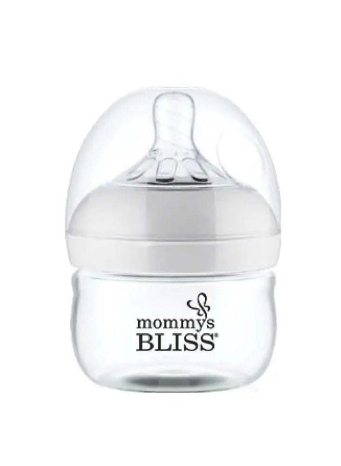 Mommy's Bliss Wide Neck Baby Feeding Bottle – Pink, BPA-Free, Anti-Colic, Leak-Proof, Soft Silicone Nipple, Perfect for Newborns & Infants-60ml