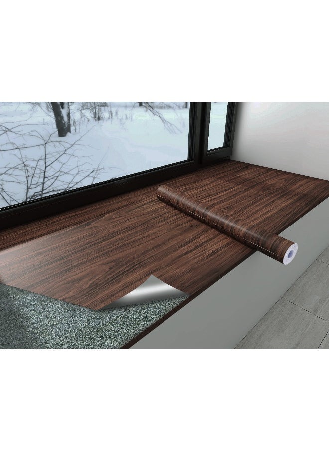 Anna 20cm x 10m Waterproof, Moisture-Proof, and Oil-Proof Faux Wood Grain Self-Adhesive Wallpaper for Home Renovation  - Image 3