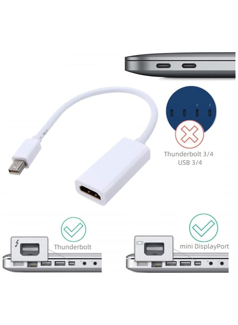 DP To HDMI AV Adapter For Apple Macbook Pro Air Mac (White) - Image 4
