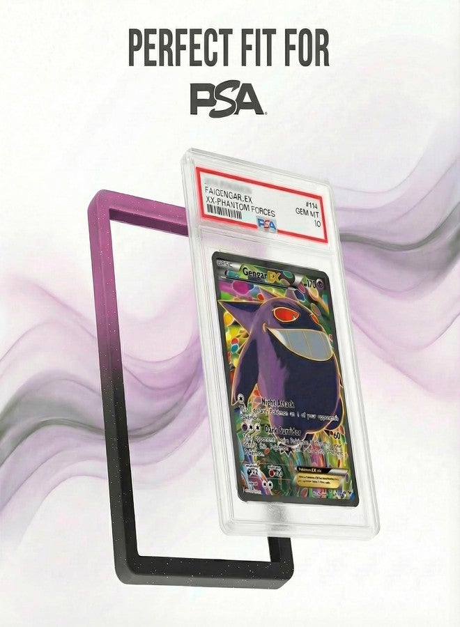 HOMEXPRO X PRO PSA Slab Protector - 12 Pack PSA Slab Guards - 4 Elemental Gradient Colors Included - Durable TPU Bumper Guards - Stackable & Secure Graded Card Guard - Image 5