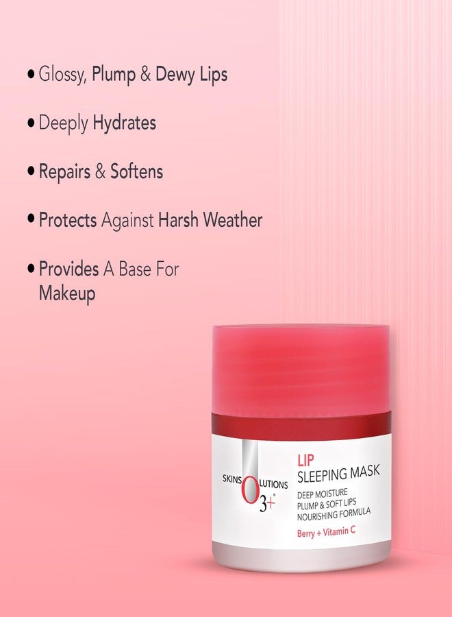 O3+ Lip Sleeping Mask for Plump, Smooth & Soft Lips with Nourishing Shea Butter and Berry Extracts, Deep Overnight Repair Lip Treatment for Chapped, Cracked & Dry Lips, 25g - Image 3