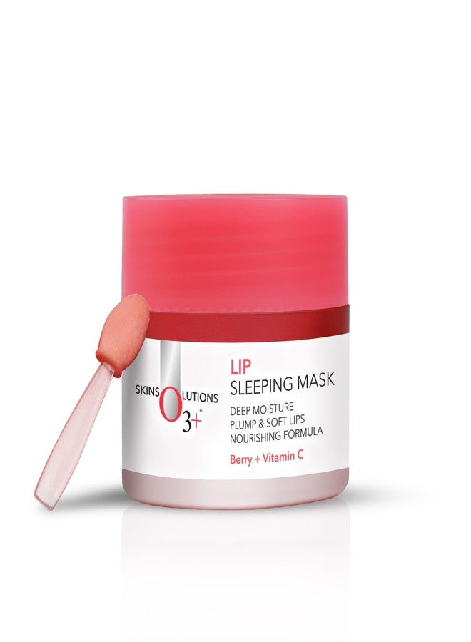 O3+ Lip Sleeping Mask for Plump, Smooth & Soft Lips with Nourishing Shea Butter and Berry Extracts, Deep Overnight Repair Lip Treatment for Chapped, Cracked & Dry Lips, 25g - Image 1