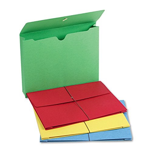 Smead Colored Expanding File Wallet with Flap and Cord Closure, 2" Expansion, Letter Size, Assorted Colors, 50 per Box (77251) - Image 5