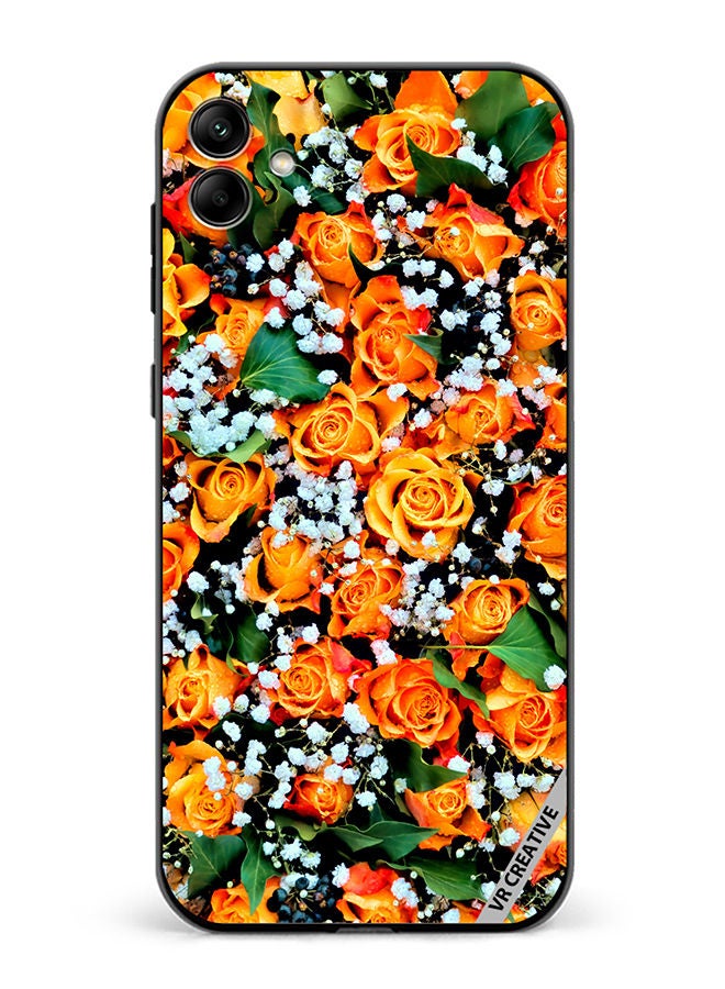 VR CREATIVE Protective Case Cover For Samsung Galaxy A04 Real Flower Design Multicolour - Image 1