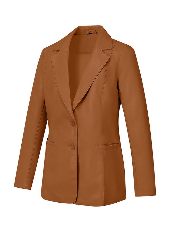 تايك تو جاكيت بأزرار من الجلد الصناعي - Image 3