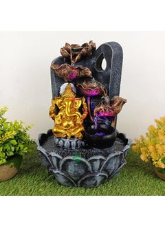 RUPANNA RUPANNA Ganesha 4 Step Table Top Water Fountain for Home DecorOfficeVastuHouse WarmingGift  - Image 1
