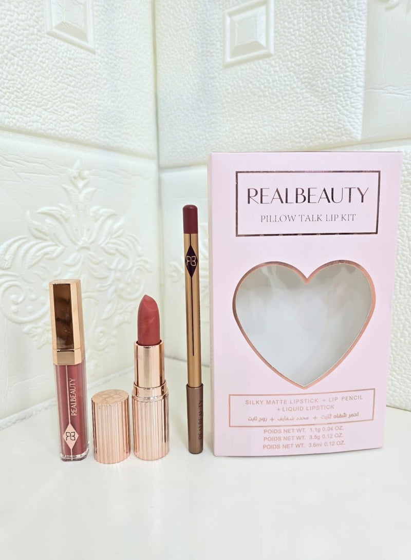 REALBEAUTY Pillow Talk Lip Kit - Image 1