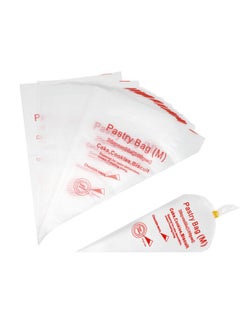 Yueton yueton 100pcs Disposable Plastic Cream Pastry Bags Piping Bags Icing Bags Decorating Tools Baking Supplies for Cakes, Cupcakes, Cookies Decoration -Thickened,20x30cm/7.9x11.8inch  - Image 1