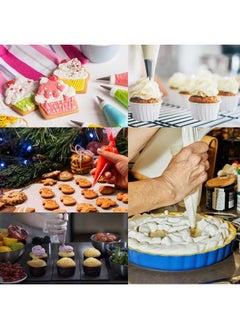 Yueton yueton 100pcs Disposable Plastic Cream Pastry Bags Piping Bags Icing Bags Decorating Tools Baking Supplies for Cakes, Cupcakes, Cookies Decoration -Thickened,20x30cm/7.9x11.8inch  - Image 4