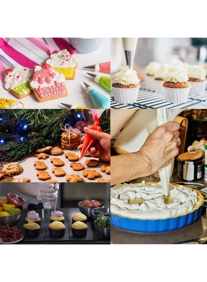 yueton 100pcs Disposable Plastic Cream Pastry Bags Piping Bags Icing Bags Decorating Tools Baking Supplies for Cakes, Cupcakes, Cookies Decoration -Thickened,20x30cm/7.9x11.8inch - Image 4