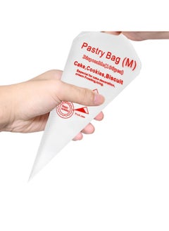 Yueton yueton 100pcs Disposable Plastic Cream Pastry Bags Piping Bags Icing Bags Decorating Tools Baking Supplies for Cakes, Cupcakes, Cookies Decoration -Thickened,20x30cm/7.9x11.8inch  - Image 3