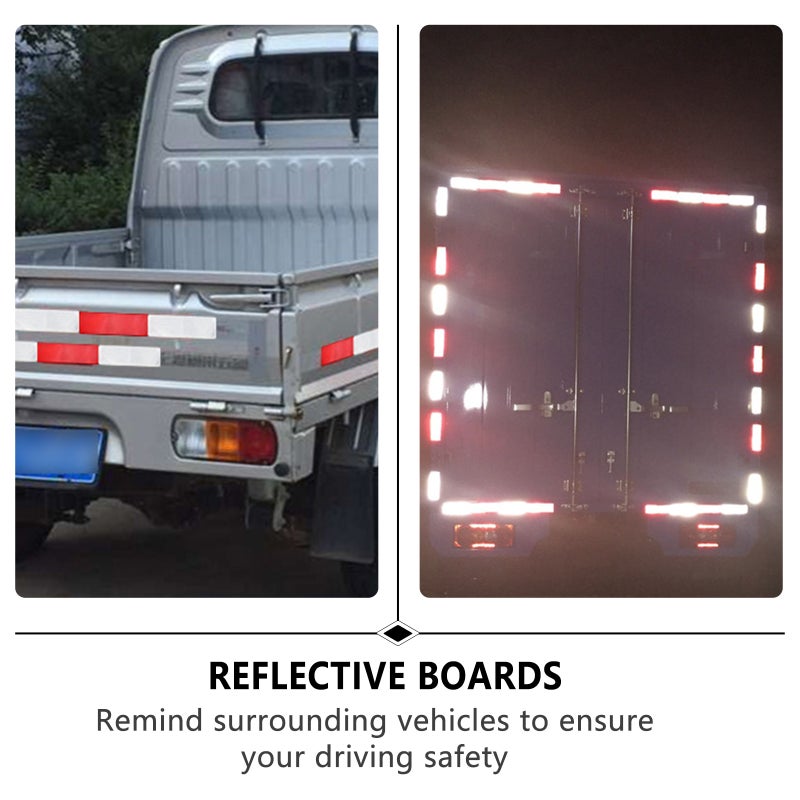 10pcs Car Reflectors Reflective Boards Reflective Strip Warning Tapes - Image 3