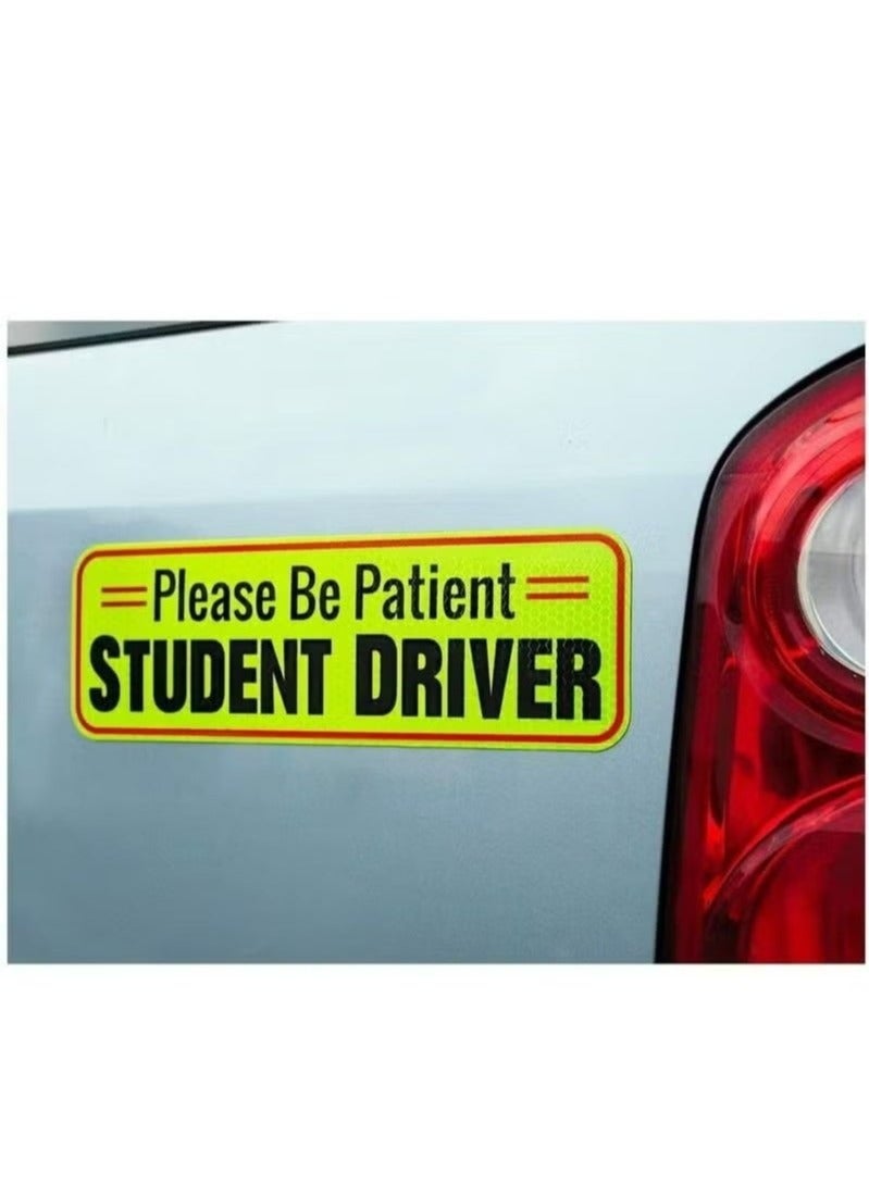 Magnetic Novice Driver Car Decals – Reflective, Removable & Reusable, for Cars, SUVs, and Trucks (3-Pack) - Image 5