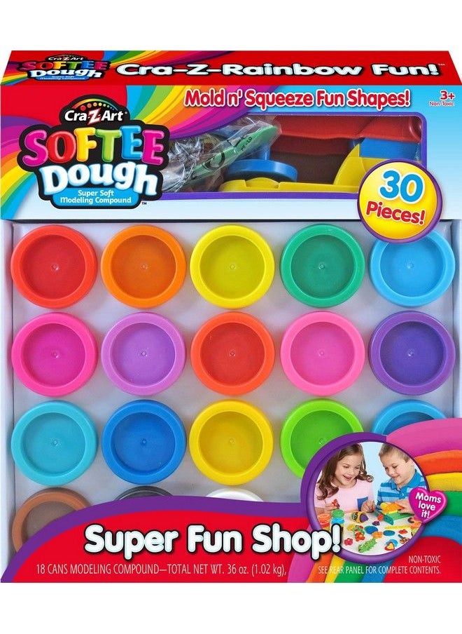Cra-Z-Art - Super Rainbow Softee Dough Color Pack Set (30Piece) - Image 1