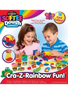 Cra-Z-Art Super Rainbow Softee Dough Color Pack Set (30Piece)  - Image 4
