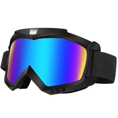 Lievermo Dirt Bike Motorcycle ATV Motocross Ski Offroad MX Racing Helmet Goggles Windproof Dustproof Glasses for Adults YouthColorful - Image 1