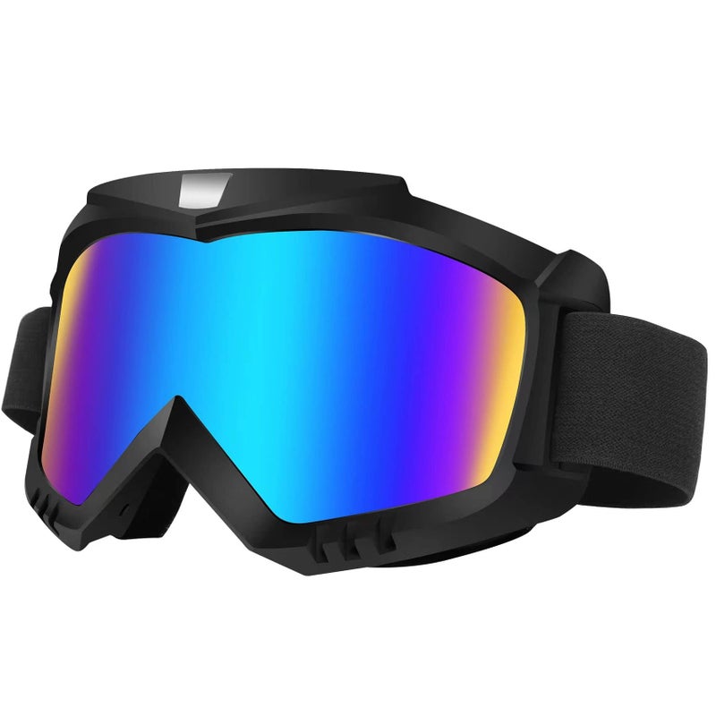 Lievermo Dirt Bike Motorcycle ATV Motocross Ski Offroad MX Racing Helmet Goggles Windproof Dustproof Glasses for Adults YouthColorful - Image 3