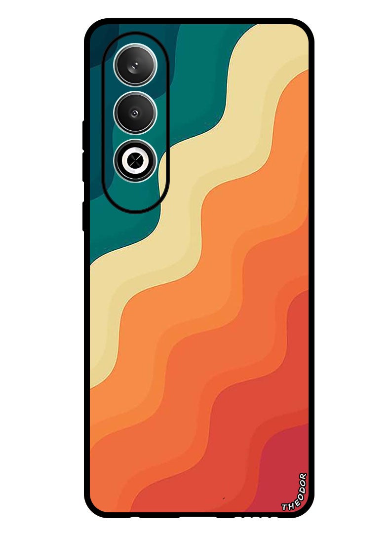 Theodor Protective Case Anti Scratch Shock Proof Bumper Cover For OnePlus Nord CE 4 Curvy stripes - Image 1