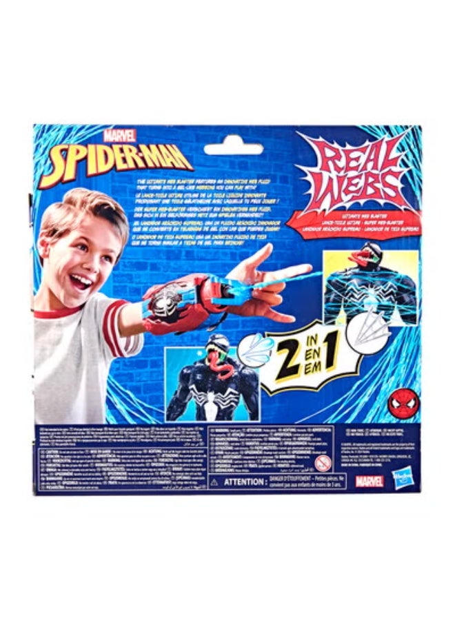 SPIDERMAN Real Webs Ultimate Web Blaster, 2-in-1 Blaster Spider-Man Costume - Image 3