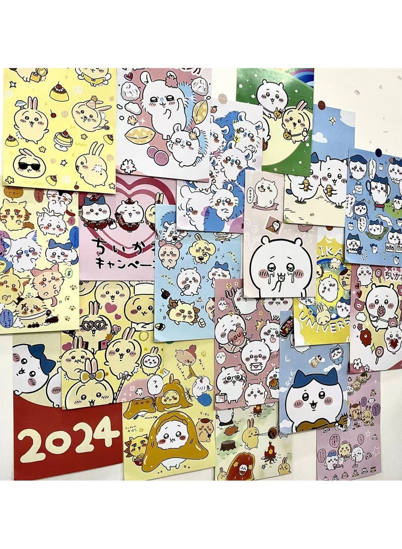 عام مجموعة ملصقات أنمي من 20 قطعة، بحجم 20×28 سم، مطبوعة على الوجهين، مناسبة لتزيين غرف النوم أو المهجع الجامعي. - Image 1