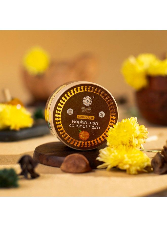 ROOT and SOIL Napkin Rash Coconut Balm Calendula 50G 100% Natural Rash Free Periods - Image 2