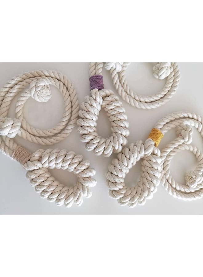 Antikiano Curtain Tiebacks Macrame Holdbacks, 2pcs Cream-Colored Bohemian Home Decoration Vintage - Image 3