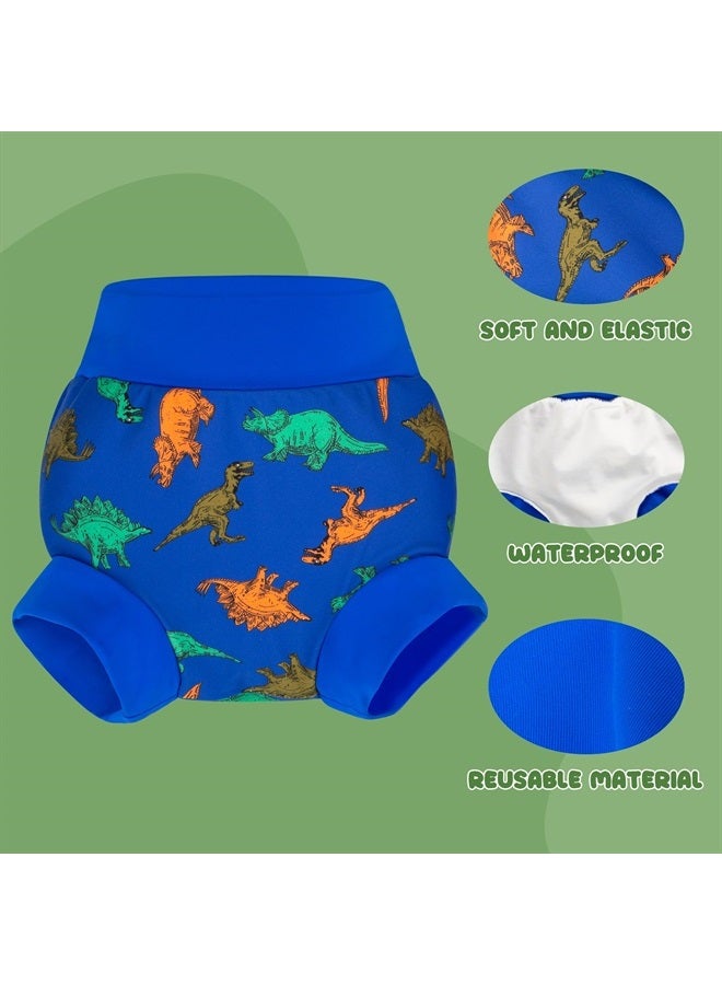 BIG ELEPHANT Baby Swim Diapers 3pcs, Reusable Adjustable Washable Waterproof Swimming Diaper for Boy's and Girl's, 2T - Image 3