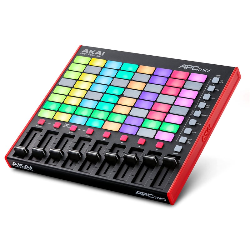 AKAI Professional APC Mini MK2 - USB MIDI Pad Controller for Clip Launching with Ableton Live Lite, 64 RGB Pads, Drum and Note Mode and MIDI Mixer - Image 1