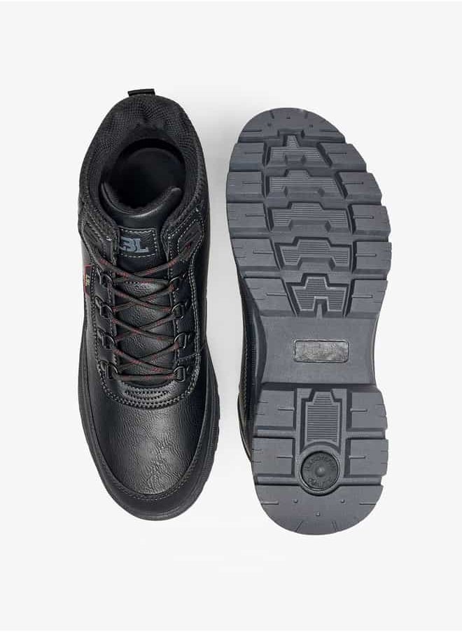 LBL by Shoexpress Men Panelled Lace-Up Chukka Boots  - Image 4
