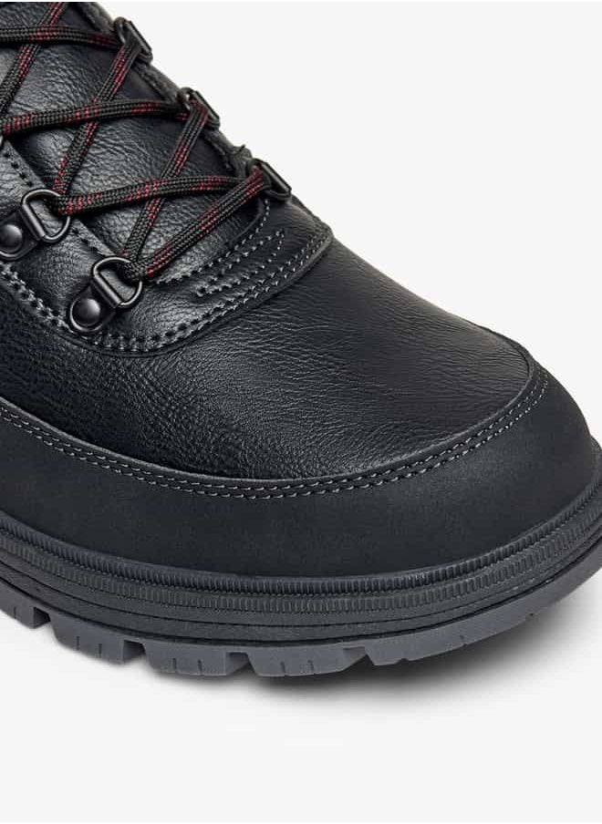 LBL by Shoexpress Men Panelled Lace-Up Chukka Boots  - Image 5
