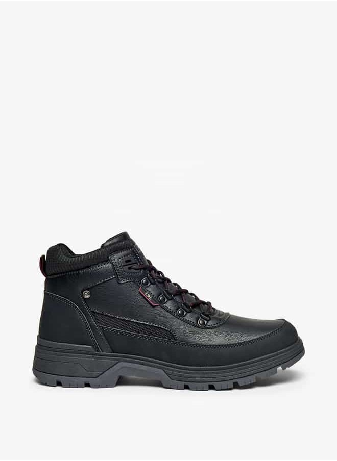 LBL by Shoexpress Men Panelled Lace-Up Chukka Boots  - Image 1