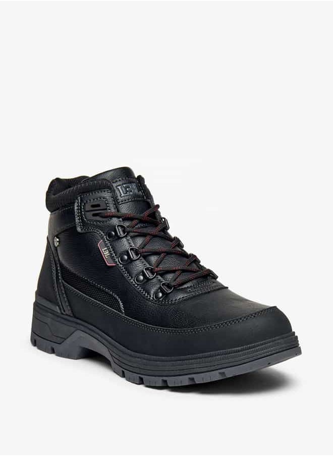 LBL by Shoexpress Men Panelled Lace-Up Chukka Boots  - Image 3